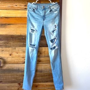American Eagle Super Stretch Ripped Jeans